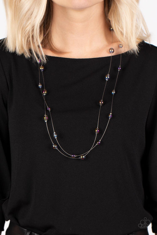 Paparazzi Interstellar Illusions Purple Necklace. #P2WH-PRXX-435HR. Floating Necklace. $8 Jewelry