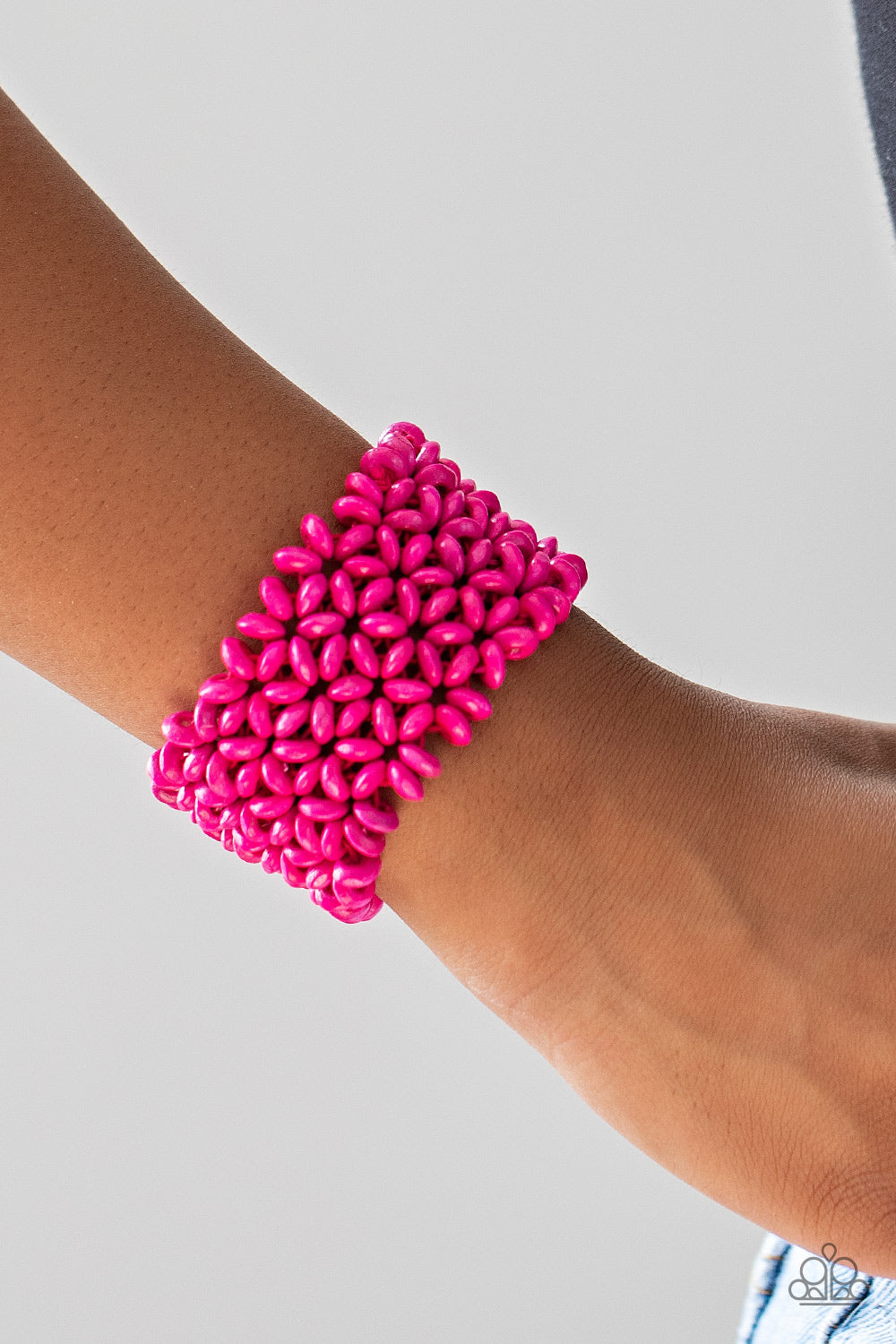 Island Expression Pink Bracelet Paparazzi Accessories. Get Free Shipping. #P9SE-PKXX-110XX