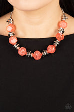 Load image into Gallery viewer, Paparazzi Island Ice Orange Necklace. Coral Orange Beads Necklace. Subscribe &amp; Save.  
