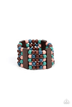 Load image into Gallery viewer, Island Soul Multi Bracelet Paparazzi Accessories Wooden Stretchy Bracelet in multi colors
