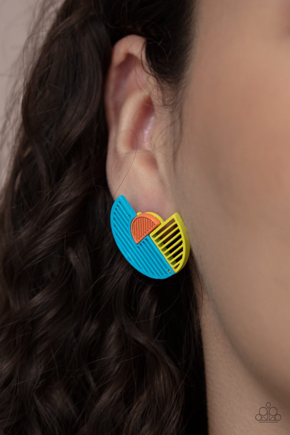 Paparazzi Its Just an Expression Blue Earrings. Get Free Shipping. #P5PO-BLXX-116XX