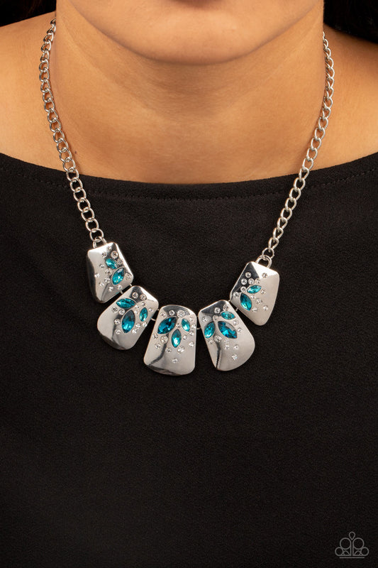 Jubilee Jingle Blue Necklace Paparazzi Accessories. Get Free Shipping. #P2RE-BLXX-347XX