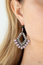 Load image into Gallery viewer, Paparazzi Earring ~ Just BEAM Happy - Pink Cat&#39;s Eye Earring
