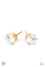Load image into Gallery viewer, Paparazzi Earring ~ Just In TIMELESS - Gold Stud Earring
