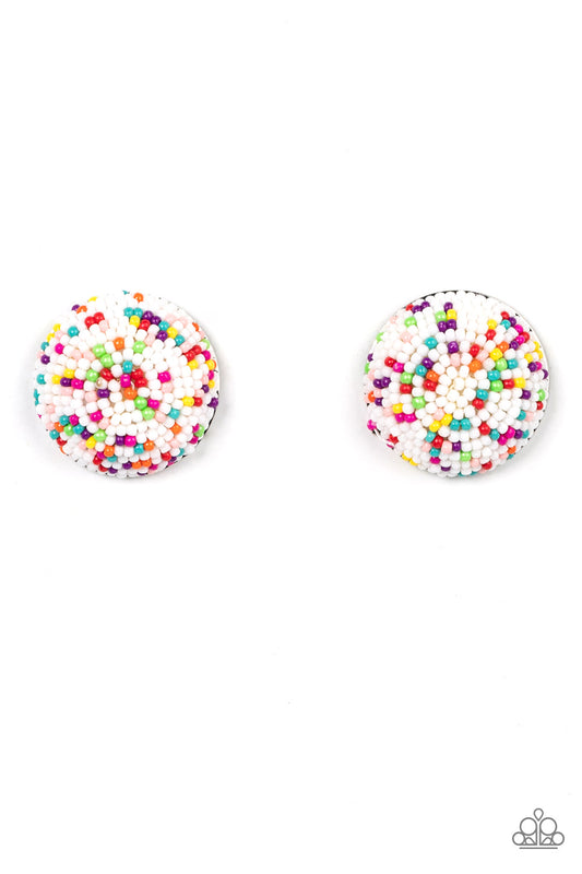 Paparazzi Kaleidoscope Sky White Earrings. Subscribe & Save. #P5PO-WTXX-330XX. $5 Post Earring