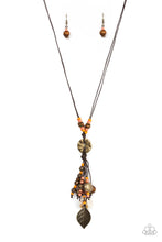 Load image into Gallery viewer, Paparazzi Knotted Keepsake Coral Orange Necklace. Get Free Shipping! #P2SE-OGXX-280XX
