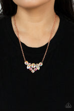 Load image into Gallery viewer, Paparazzi Necklace Lavishly Loaded Copper Oct 2021 Life Of the Party Exclusive 
