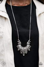 Load image into Gallery viewer, Paparazzi Necklace ~ Leave it to LUXE - Silver - October 2020 Fashion Fix Necklace
