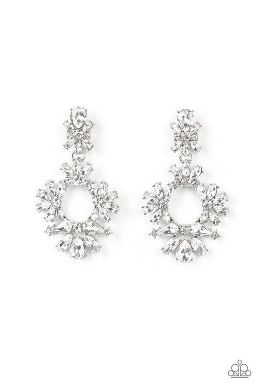 Leave them Speechless White Post Earrings Paparazzi Accessories. Get Free Shipping. June LOP