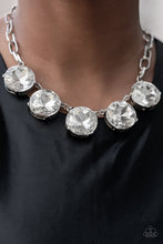 Load image into Gallery viewer, Paparazzi EMP 2022 Limelight Luxury White Necklace #P2ST-WTXX-115XX. Get Free Shipping!
