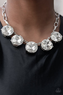 Paparazzi EMP 2022 Limelight Luxury White Necklace #P2ST-WTXX-115XX. Get Free Shipping!