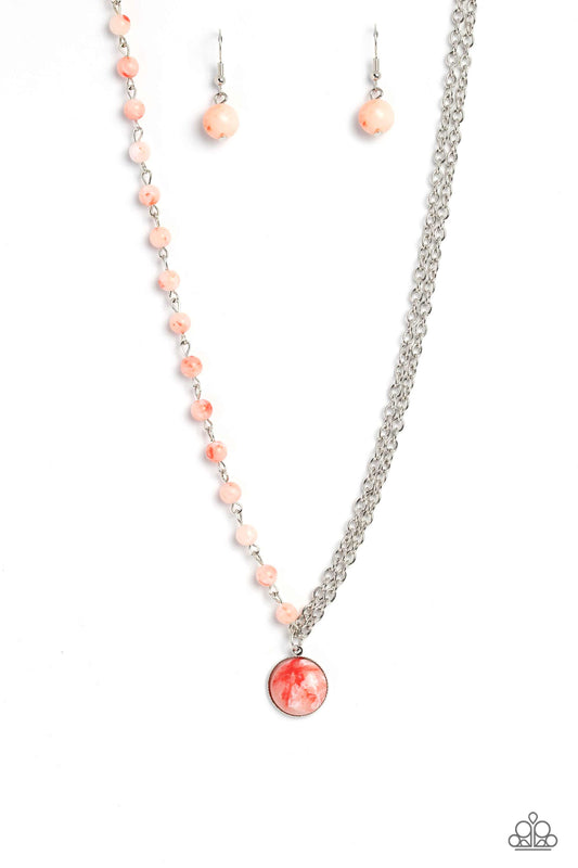 Paparazzi Local Legend Orange stone Necklace. #P2SE-OGXX-296XX. Subscribe & Save
