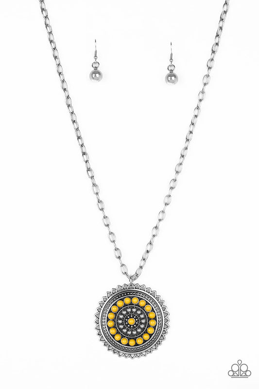 Paparazzi Lost SOL - Yellow Necklace