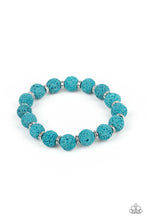 Load image into Gallery viewer, Luck Blue Urban Bracelet Paparazzi Accessories. $5 Jewelry. Lava Rock Urban bracelet.
