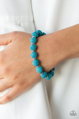 Paparazzi Luck Blue Bracelet. Get Free Shipping. #P9SE-URBL-144XX. Lava Rock bracelet