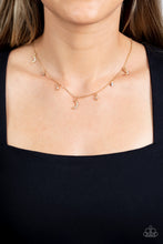 Load image into Gallery viewer, Lunar Lagoon Gold Necklace Paparazzi Accessories. #P2DA-GDXX-287XX. Subscribe &amp; Save.
