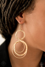 Load image into Gallery viewer, Paparazzi Fashion Fix Earring: &quot;Eclipsed Edge&quot; (P5ED-GDXX-065TA)
