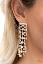 Load image into Gallery viewer, Paparazzi Fashion Fix Post Earring: &quot;Starry Streamers - Gold&quot; (P5PO-GDXX-230JD). July 2022 
