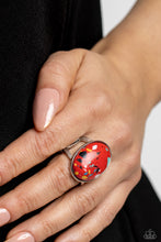 Load image into Gallery viewer, Majestic Marbling Red Ring Paparazzi Accessories. #P4SE-RDXX-177XX. Subscribe &amp; Save.
