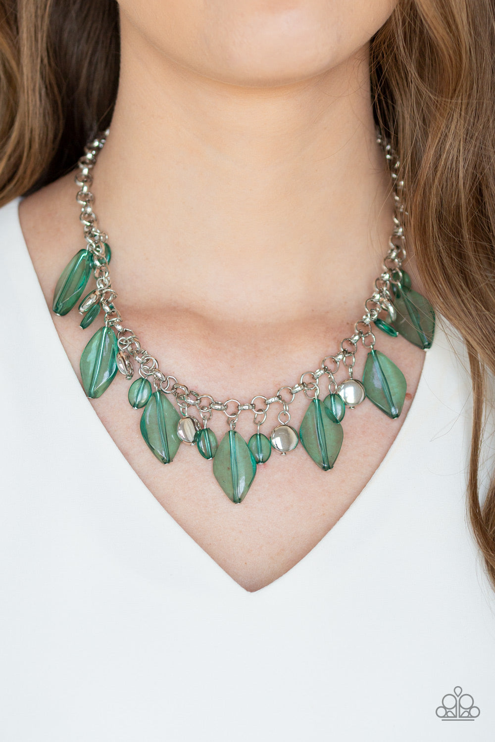 Malibu Ice - Green Paparazzi Necklace