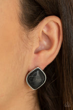 Load image into Gallery viewer, Paparazzi Earring ~ Marble Marvel - Black Studs
