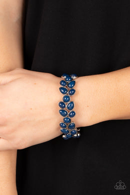 Marina Romance Blue Bracelet Paparazzi $5 Accessories. Get Free Shipping! #P9ST-BLXX-023XX.
