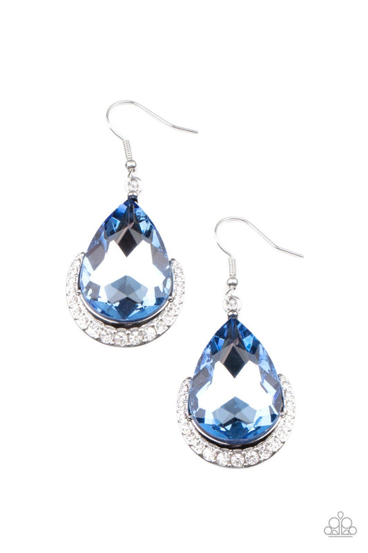 Mega Marvelous Blue Earrings Paparazzi Accessories Blue Teardrop $5 Jewelry. #P5RE-BLXX-253XX