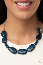 Load image into Gallery viewer, Paparazzi Necklace ~ Melrose Melody Blue Opaque Gem Necklace
