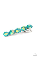 Load image into Gallery viewer, Paparazzi Mesmerizingly Mermaid Blue Hair Clip. #P7SS-BLXX-148XX. Get Free Shipping
