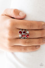 Load image into Gallery viewer, Paparazzi Metro Mingle - Red Ring dainty. Get Free Shipping!
