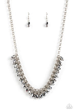Load image into Gallery viewer, Paparazzi Metro Monarchy Silver Necklace. #P2RE-SVXX-423XX. Subscribe &amp; Save. $5 Jewelry.
