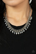 Load image into Gallery viewer, Metro Monarchy Silver Necklace Paparazzi Accessories. Get Free Shipping. #P2RE-SVXX-423XX
