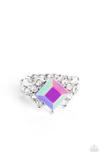 Load image into Gallery viewer, Paparazzi Mind-Blowing Brilliance Ring. #P4WH-PRXX-209XX. Get Free Shipping. Iridescent Ring
