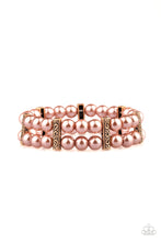 Load image into Gallery viewer, Paparazzi Modern Day Mariner - Copper Pearl Stretchy Bracelet
