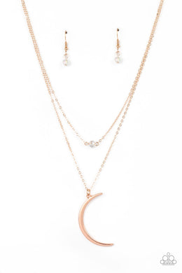 Modern Moonbeam Rose Gold Necklace Paparazzi Accessories. Subscribe & Save. #P2DA-GDRS-286XX