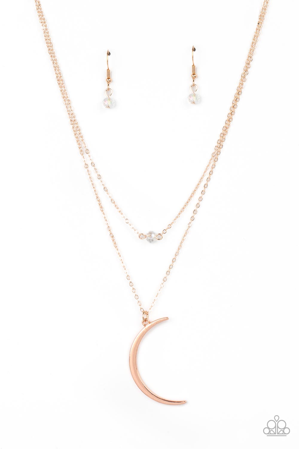 Modern Moonbeam Rose Gold Necklace Paparazzi Accessories. Subscribe & Save. #P2DA-GDRS-286XX