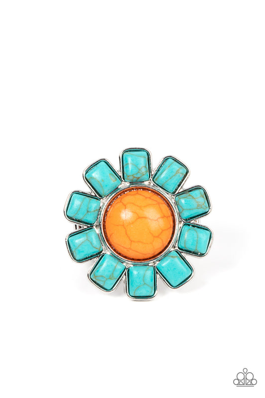 Mojave Marigold Orange Ring Paparazzi Accessories. Get Free Shipping! #P4WH-OGXX-137XX