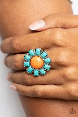 Paparazzi Mojave Marigold - Orange Floral Ring. Subscribe & Save! #P4WH-OGXX-137XX