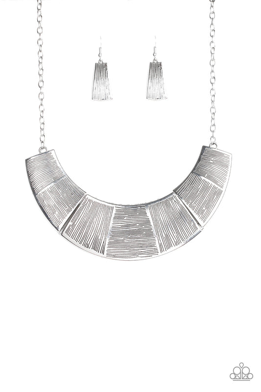 More Roar - Silver Necklace Paparazzi Accessories