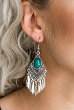 Load image into Gallery viewer, Paparazzi Earring ~ Mostly Monte-ZUMBA - Green
