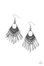 Load image into Gallery viewer, Paparazzi Earring ~ Mostly Monte-ZUMBA - White
