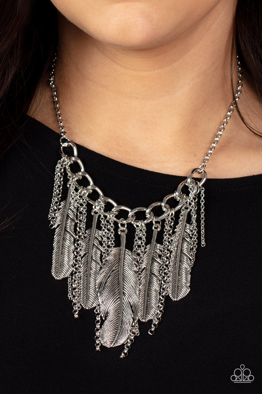 Paparazzi NEST Friends Forever - Silver Necklace online at AainaasTreasureBox! #P2ST-SVXX-177XX