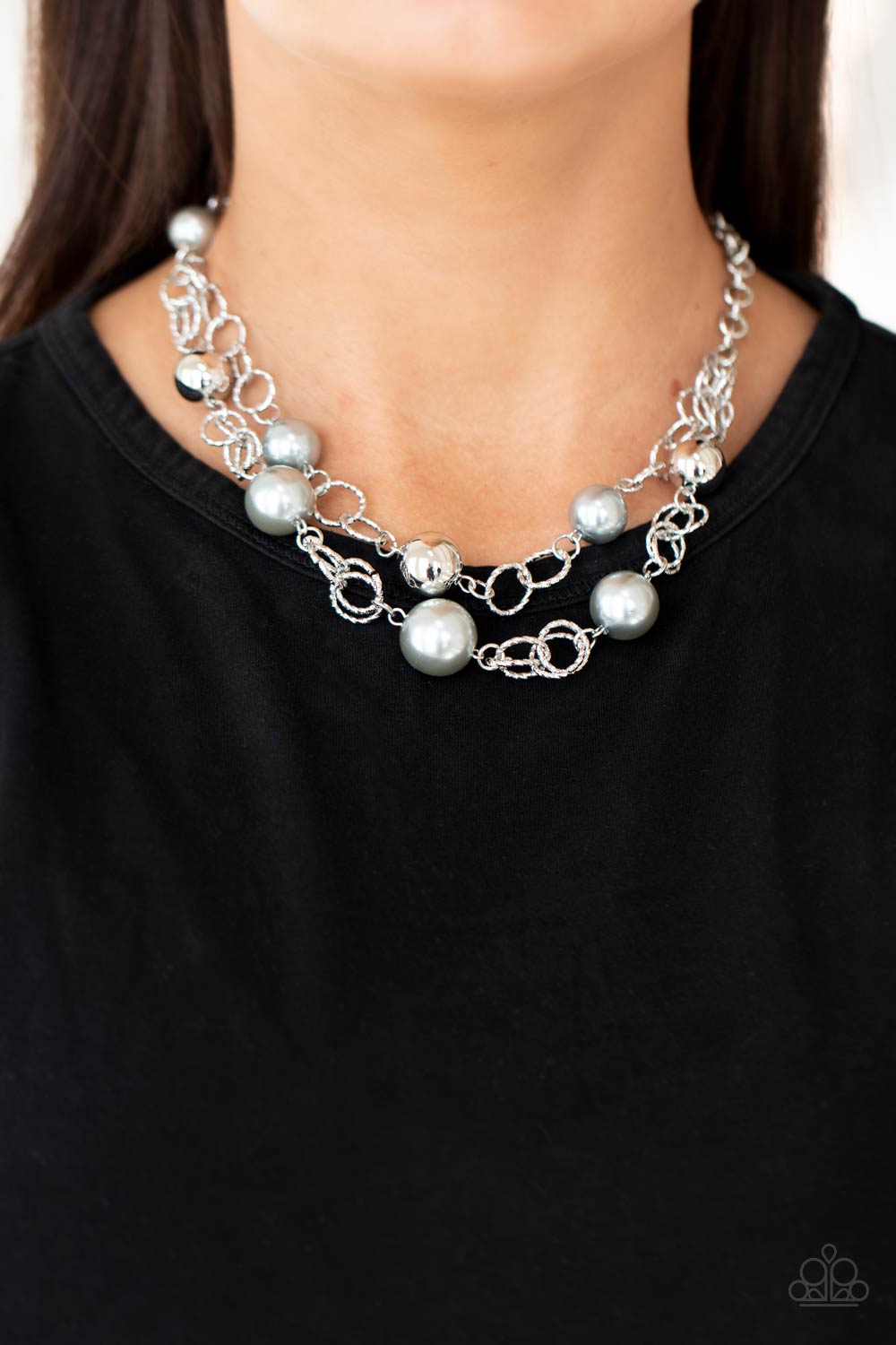 Paparazzi New Age Knockout - Silver Necklace