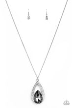 Load image into Gallery viewer, Paparazzi Necklace ~ Notorious Noble - Silver Teardrop Necklace
