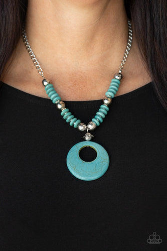 Paparazzi Oasis Goddess - Blue Necklace $5 Jewelry. Free Shipping! #P2SE-BLXX-449XX