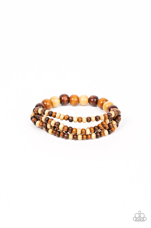 Paparazzi Oceania Oasis Brown Bracelet. Subscribe & Save. #P9SE-BNXX-183XX
