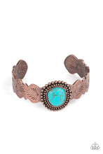 Load image into Gallery viewer, Oceanic Oracle - Copper and Turquoise Stone Bracelet Paparazzi Accessories
