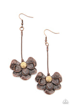Load image into Gallery viewer, Oh SNAPDRAGONS! Copper Earrings Paparazzi Accessories $5 Jewelry. Subscribe &amp; Save!

