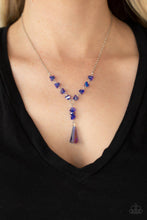 Load image into Gallery viewer, Olympian Oracle - Blue Oil Spill Iridescent Necklace Paparazzi
