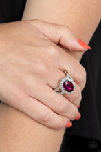Load image into Gallery viewer, Oval Office Opulence - Pink Ring Paparazzi Accessories. Dainty $5 Jewelry. Subscribe &amp; Save!
